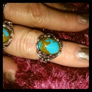 Brand New Sterling Silver 925 Turquoise Ring